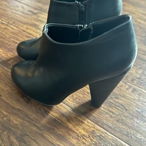 Call it spring black booties size 6.5 , Worn once